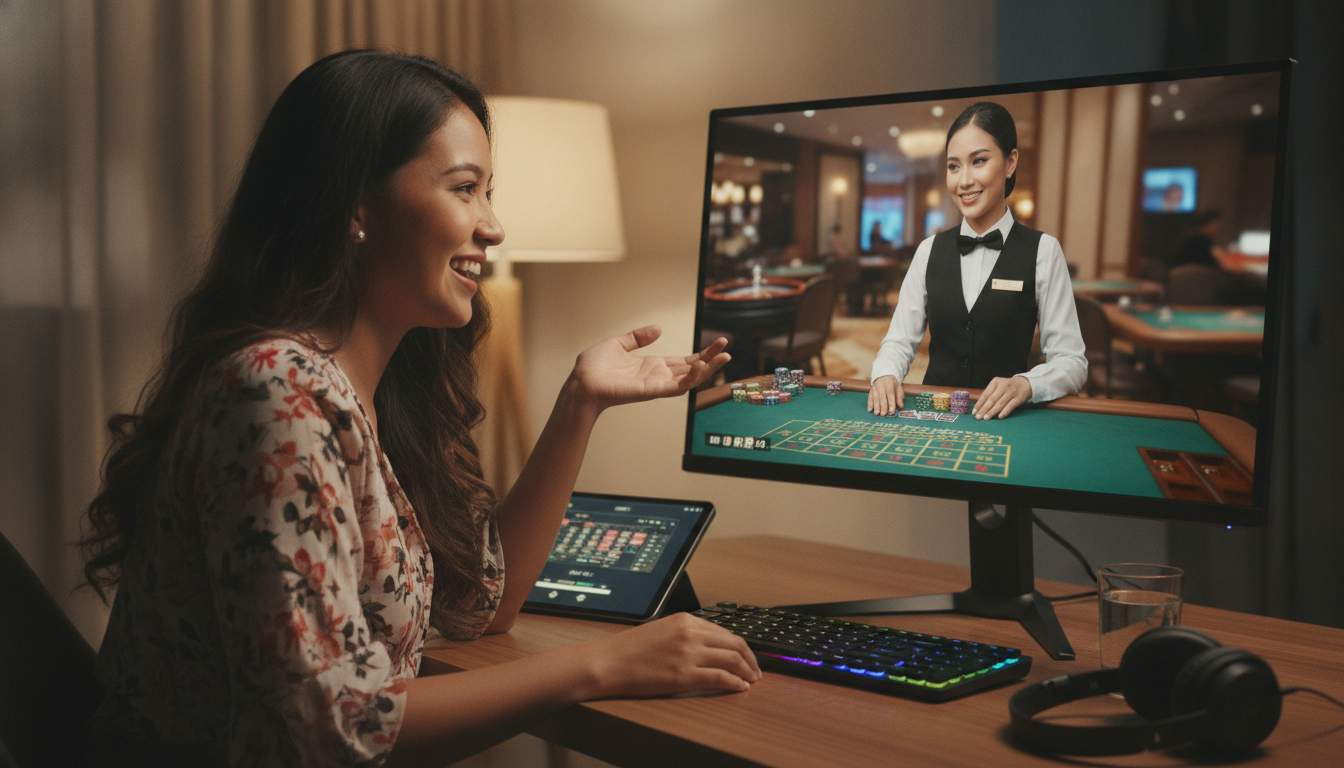 Players enjoying live casino games