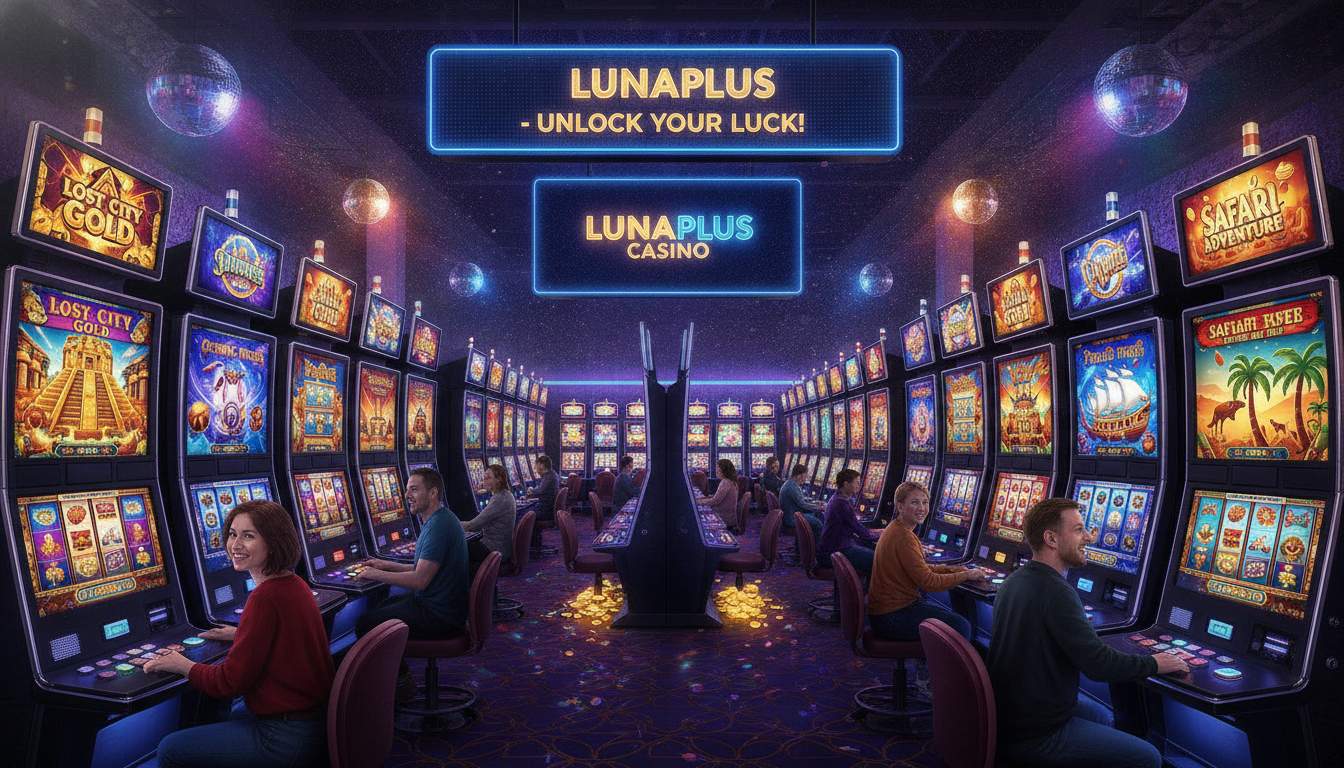 A variety of slot games available at LUNAPLUS