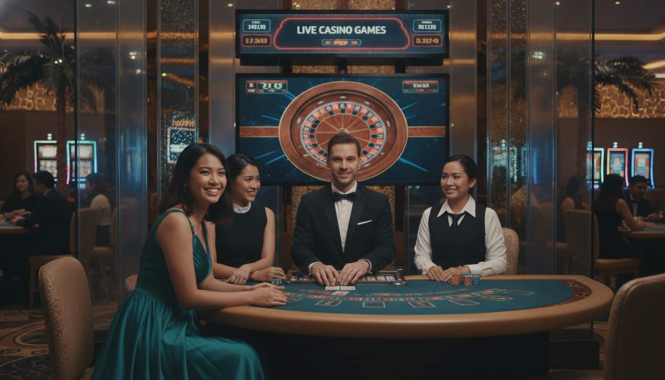 Live casino experience at LUNAPLUS