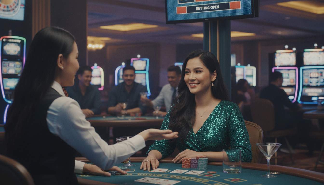 LUNAPLUS Live Casino Experience Engaging live dealer at LUNAPLUS
